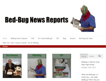 Tablet Screenshot of bedbugnewsreports.com